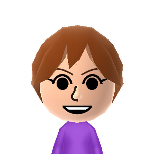 Peacock Mii character preview