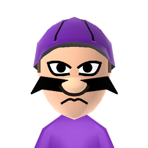 Waluigi Mii character preview