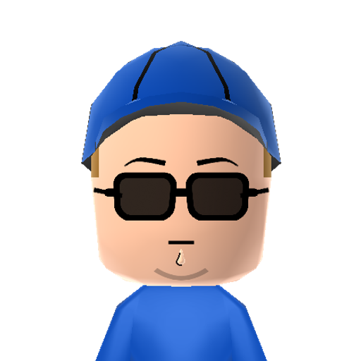 Barbrady Mii character: The clueless cop from the animated series "South Park".