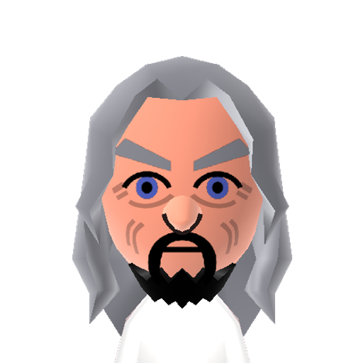 Gandalf Mii character: These are extracted and derived from the Mii Central Miis from the 3DS Miitopia.