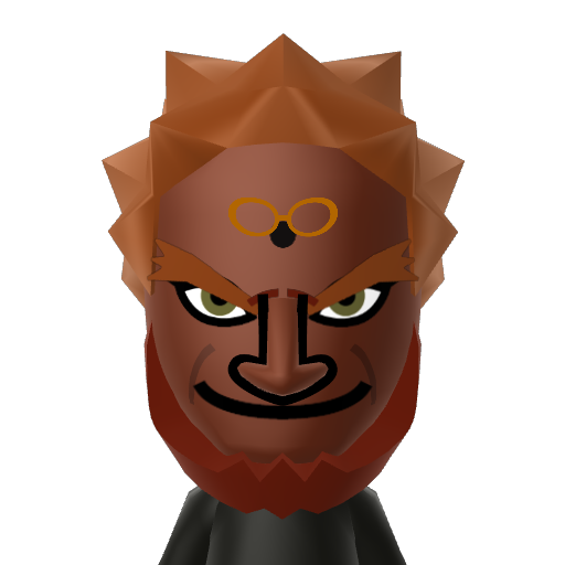 Ganondorf Mii character: These are extracted and derived from the Mii Central Miis from the 3DS Miitopia.