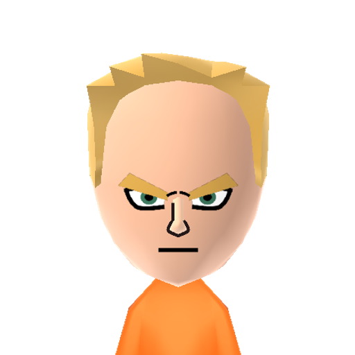 ssj2 goku Mii character: Goku from the "Dragon Ball" series as an ascended saiyan (ssj2)