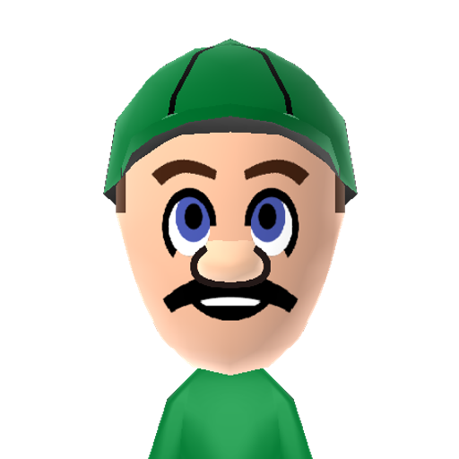Luigi Mii character preview