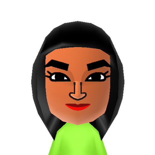Shu-Hui Mii character: A Mii made for, but goes unused in Wii Sports Club Resort, a Mod for Wii Sports Resort.