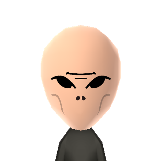 Silence Mii character: Alien from "Doctor Who".