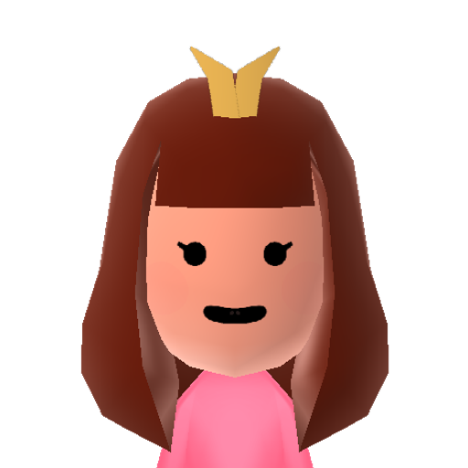 Bubblegum Mii character: From the cartoon show "Adventure Time". Princess of the Candy Kingdom.