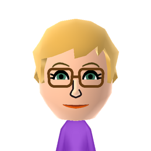 Gertrude Mii character: A Mii from Disney Channel All-Star Party.