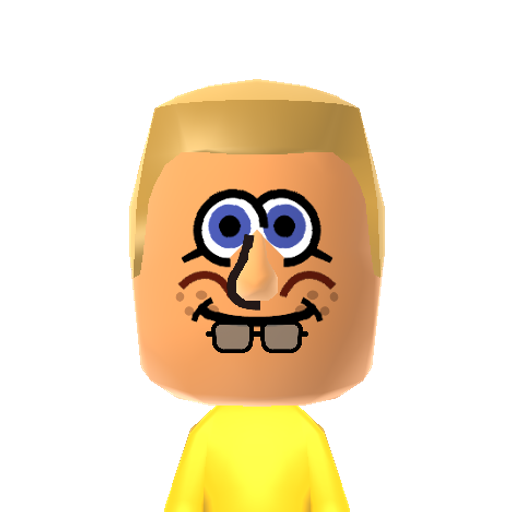 SpongeBob Mii character preview