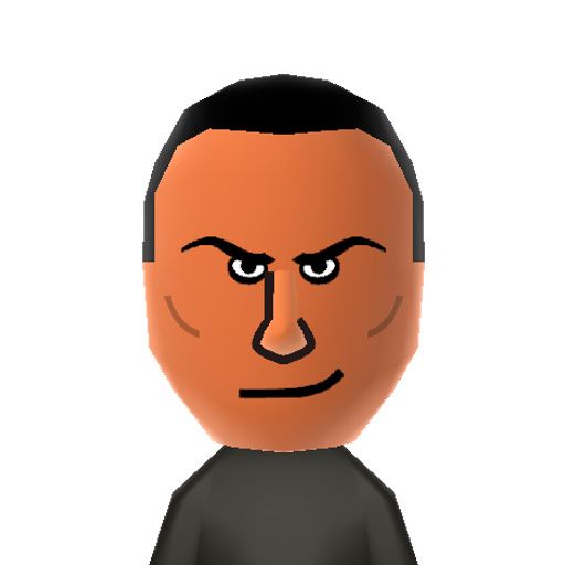 The Rock Mii character preview