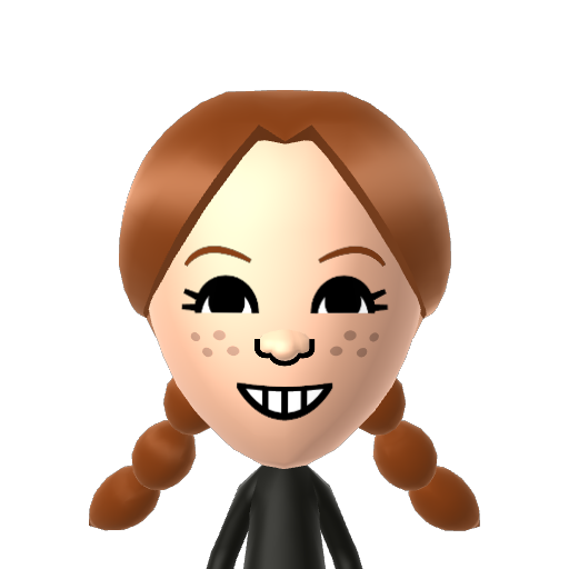 Kitty Mii character: A Mii from Wii Sports Resort: Meme Squad, a mod for Wii Sports Resort
