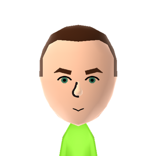 Sheldon Mii character preview