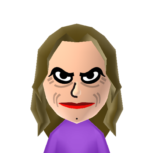 The Joker Mii character preview