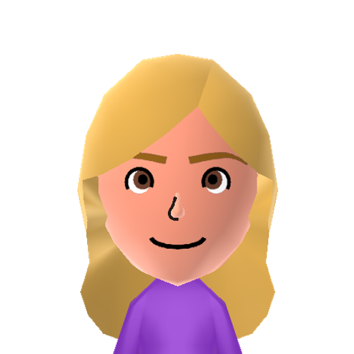 メーミー Mii character: A Mii from RRE's Crazy Wii Sports + Wii Sports Resort