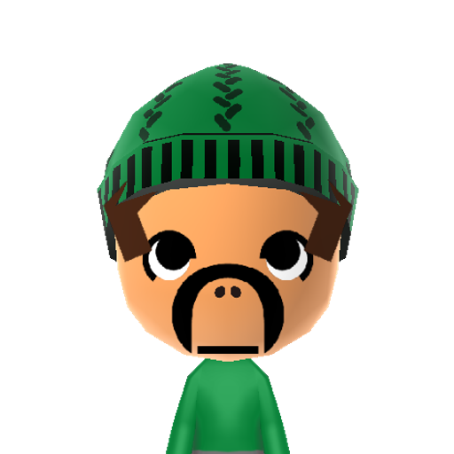 hammer bro Mii character: Enemy from many Mario games who throws hammers.
