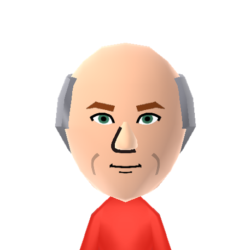 Jean-Luc Mii character: Captain of the Starship Enterprise from Star Trek: The Next Generation, played by Patrick Stewart.