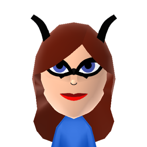 Batgirl Mii character: Commissioner Gordon's daughter who helps Batman in his fight on crime. A slight variation on her appearance in Batman: The Animated Series.