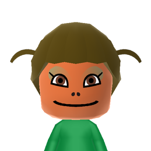 Bulbasaur Mii character: Grass/Poison pokemon with National Pokedex number 001. Everyone's favorite pudgy plant dino in human form! (: