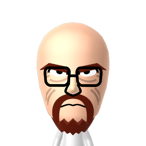 Mr. White Mii character: These are extracted and derived from the Mii Central Miis from the 3DS Miitopia.