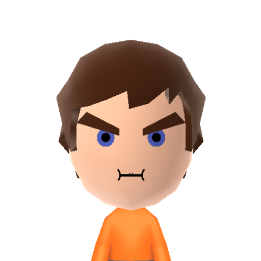 Ross Grump Mii character: From "Steam Train" on "Game Grumps" on Youtube