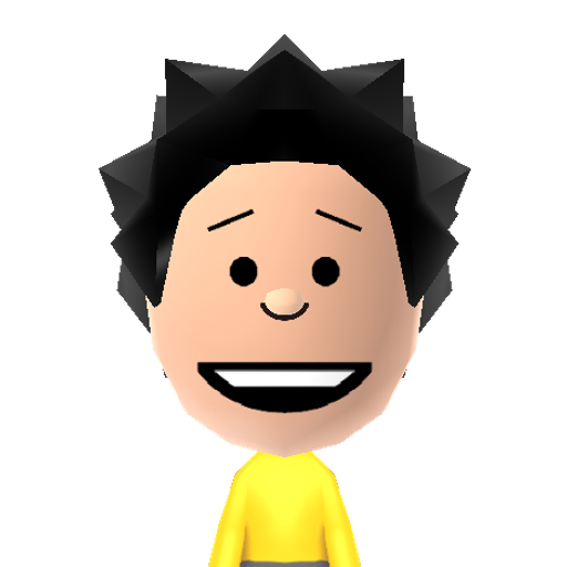 Big Nate Mii character: The Spiky Haired boy always getting detention and the Main Character in Big Nate.