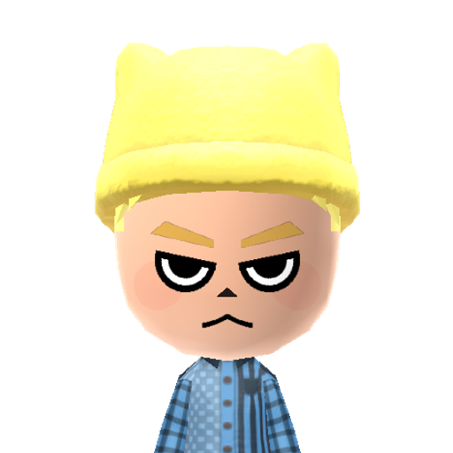 Marshal Mii character: (Source: https://www.reddit.com/r/tomodachilife/comments/1mnd8ye/)