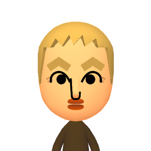 ωϊϋόύώЁАБВ Mii character: This Mii is from the Switch SDK as a SampleDB Mii.