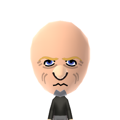 Jigsaw Mii character: The serial killer from the Saw series of horror films.