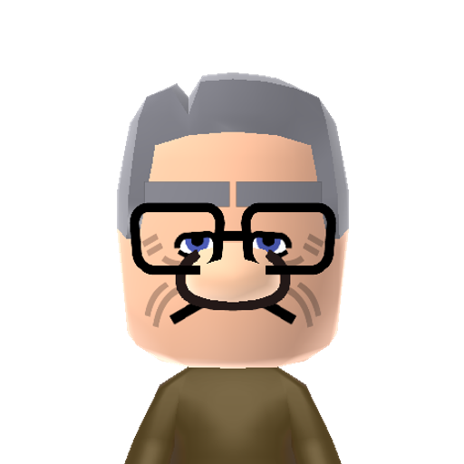 Fredriksen Mii character: The grumpy old man from the Disney-Pixar movie "Up".