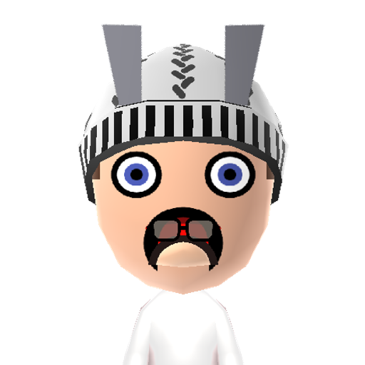 Rabbid Mii character: bwah bwah bwah