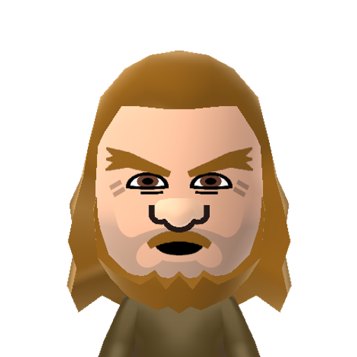 Gimli Mii character preview