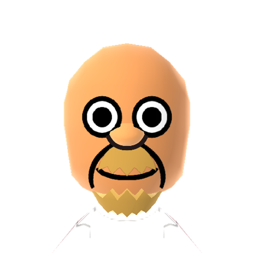 Homer.S Mii character: The father on TV's "The Simpsons". Created by Matt Groening and voiced by Dan Castellaneta.