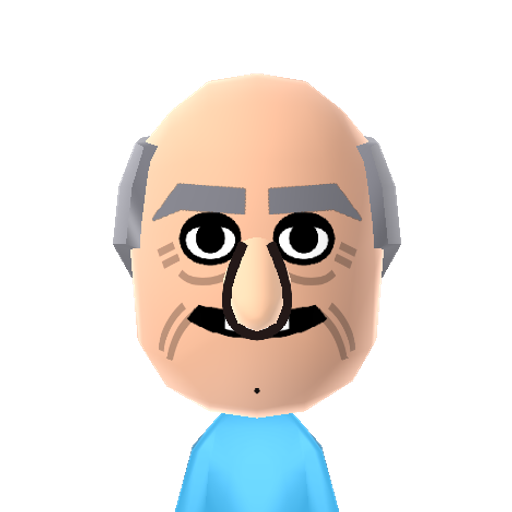 Herbert Mii character: The creepy pervert that lives down the street from the Griffins. Herbert is from the show "Family Guy"