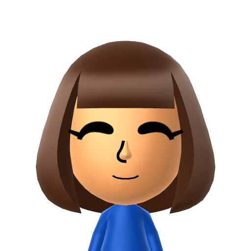 Frisk Mii character: These are extracted and derived from the Mii Central Miis from the 3DS Miitopia.