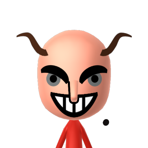 Demon Mii character preview
