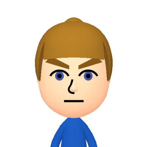MinTopR Mii character: This Mii is from the Switch SDK as a SampleDB Mii.