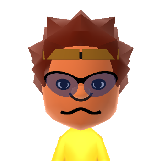 OttoRocket Mii character: From the Nickelodeon series "Rocket Power".