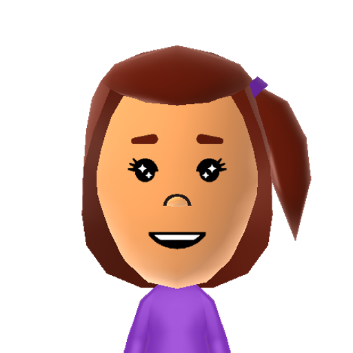 アナ Mii character: A Mii from RRE's Crazy Wii Sports + Wii Sports Resort