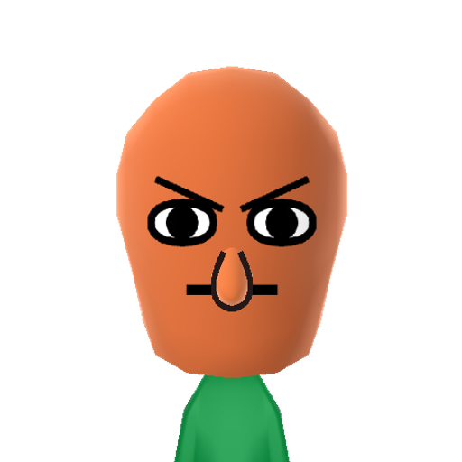 Squidward Mii character preview