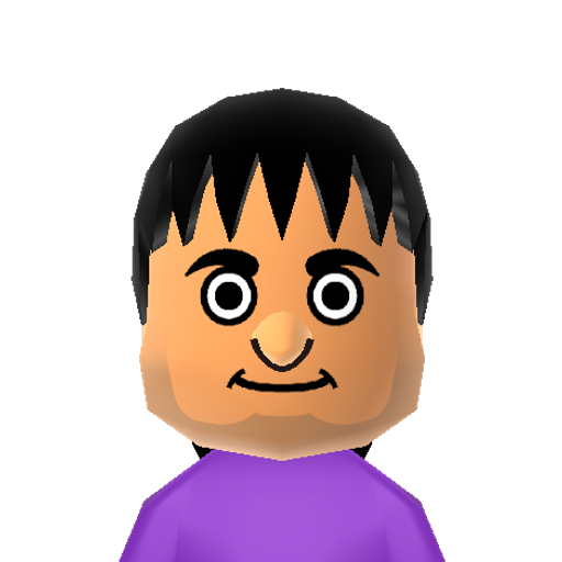 fart man Mii character: Idk who he is, but his name says fart