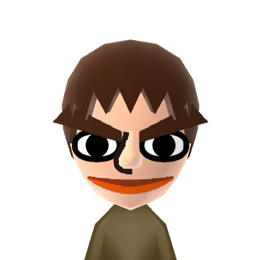chelou man Mii character: These are extracted and derived from the Mii Central Miis from the 3DS Miitopia.