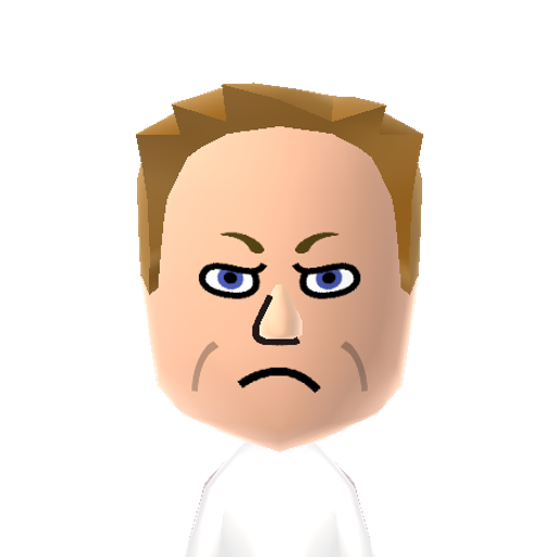 Hell'sCook Mii character: The potty-mouthed chef, host of many shows like "Hell's Kitchen", "Hotel Hell", "Kitchen Nightmares", "MasterChef" and more.