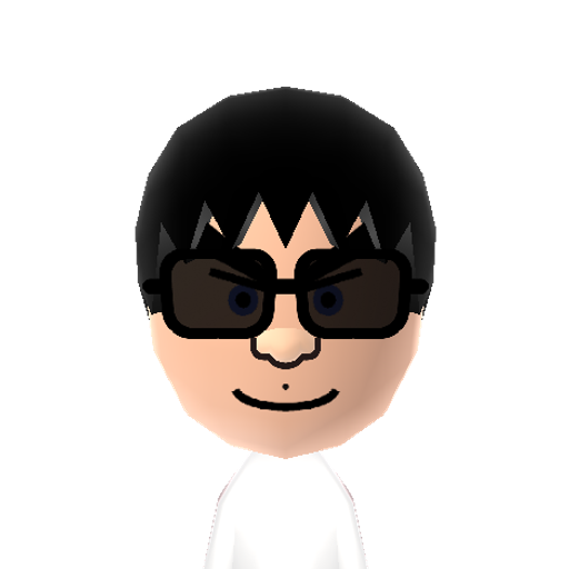 Speedracer Mii character: The main character from the cartoon show "Speed Racer".