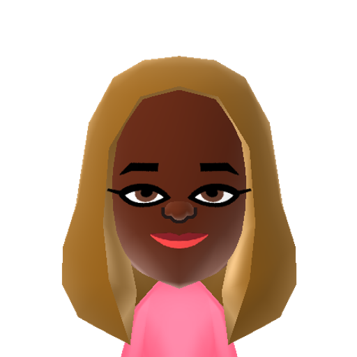 Nichelle Mii character: from Total Drama Miis QR Codes [@michellemagnuson5108]