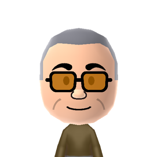 Maekawa Mii character: The player's trainer from the 3DS game "Pocket Card Jockey" without his hat. He is responsible for informing the player of incoming races and performance statuses of a horse currently in use.