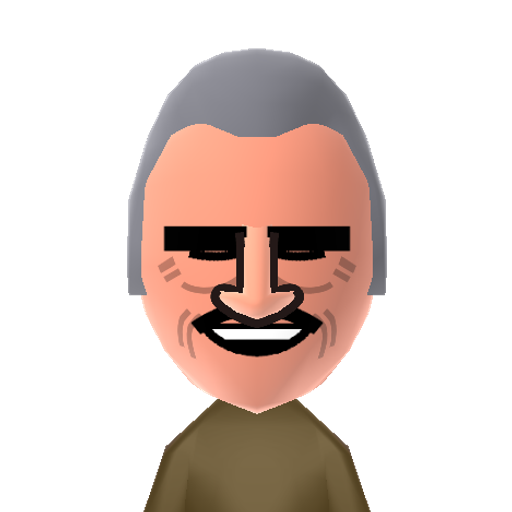 Chente Mii character: Famous Mexican retired singer, aka "Chente" in most of the places of Mexico.