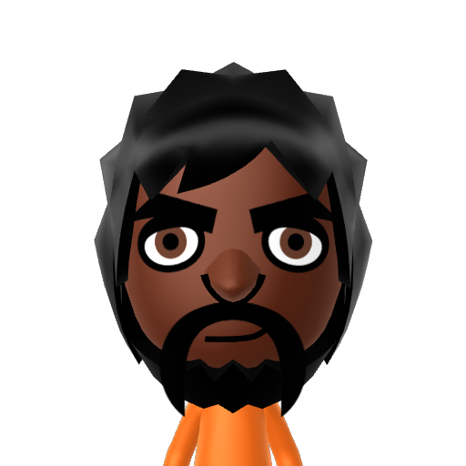 Robert Mii character: A Mii from Wii Sports Resort: Meme Squad, a mod for Wii Sports Resort