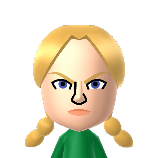Cammy Mii character: a Mii used in Mii Fighter QR Codes Series / Custom Mii Fighter Versus