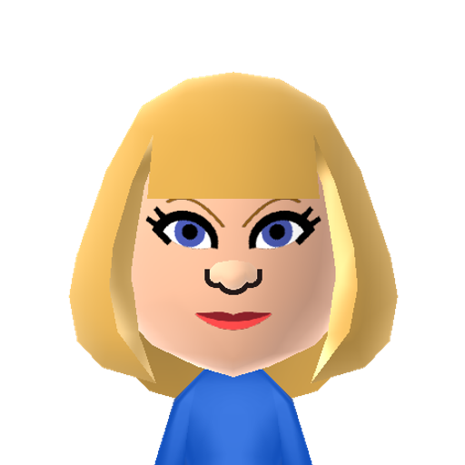 Peacock Mii character preview
