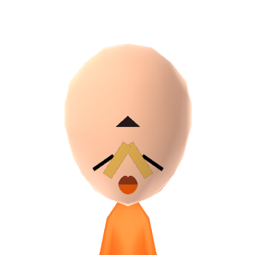 Campfire Mii character: Go camping on the face of a Mii with this campfire and tent.