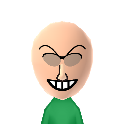 Baldhead Mii character: The psychotic doctor from the first installment of the "Guilty Gear" series of fighting games